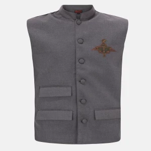 Olive Textured Erri Embroidered Cotton Coaty
